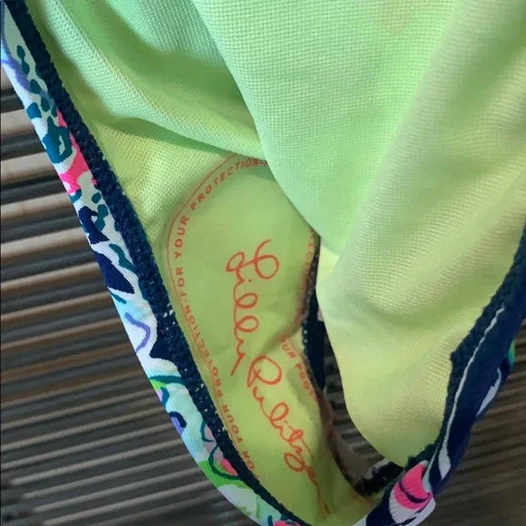 Lilly Pulitzer Isle Lattice One Piece Swim Suit 0 Deep Sea Navy Sway This Way - Picture 6 of 8